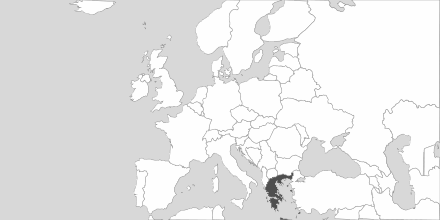 Map of Area Greece