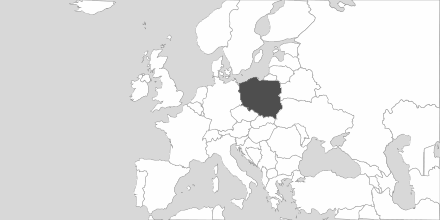 Map of Area Polska
