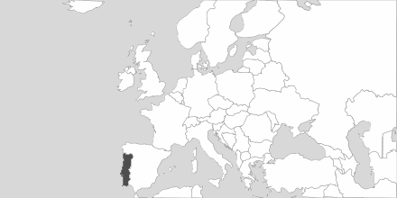 Map of Area Portugal
