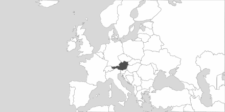 Map of Area Austria