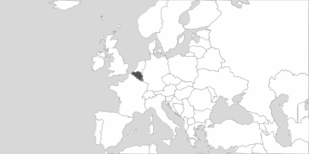 Map of Area Belgium & Luxembourg