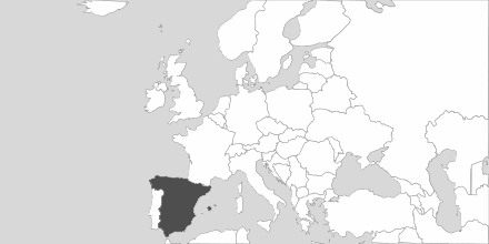 Map of Area Spain