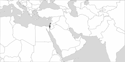 Map of Area Israel