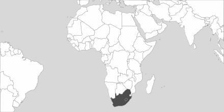 Map of Area South Africa